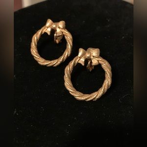 Vintage Wreath Clip Earrings, NIB